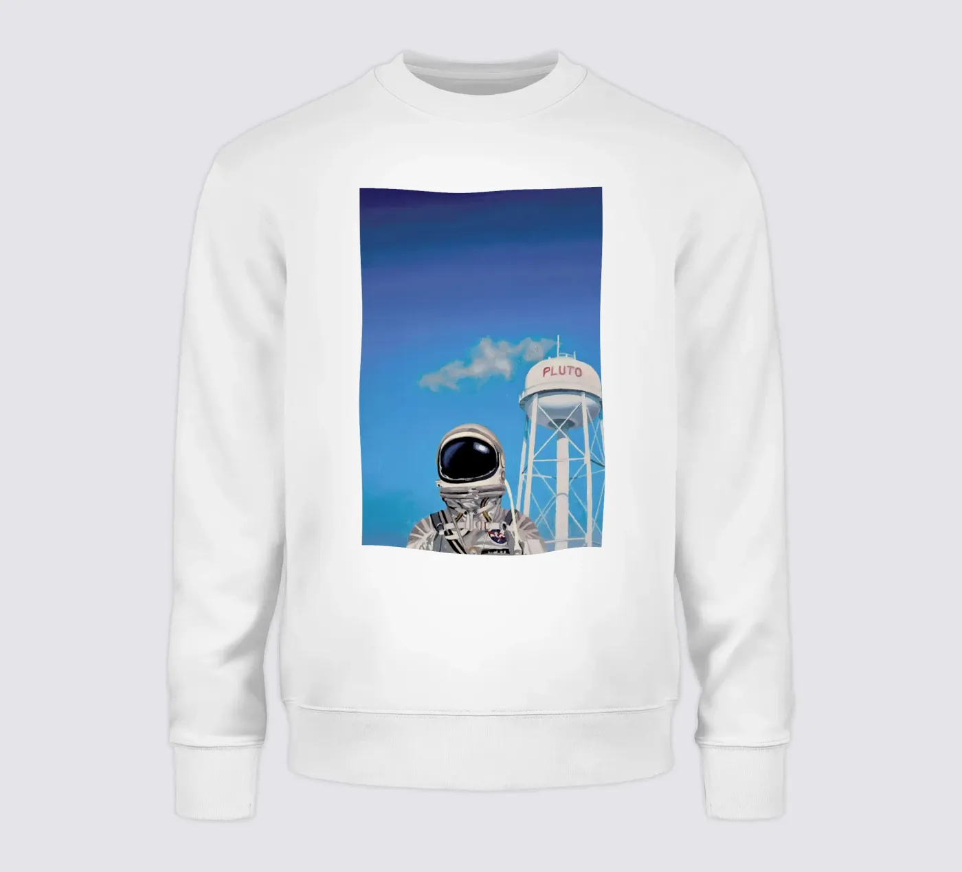 Pluto sweatshirt by Scott Listfield
