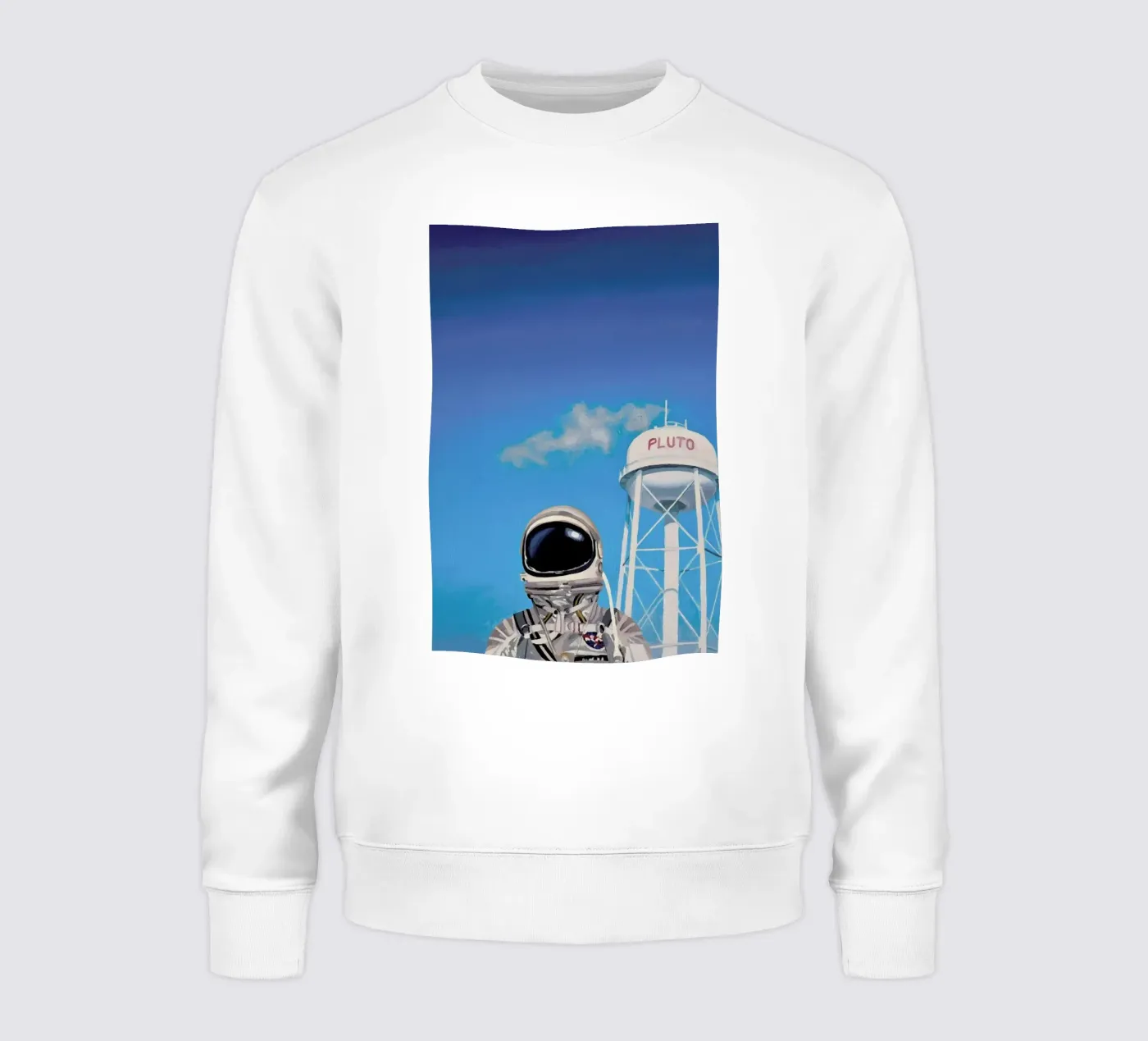 Pluto sweatshirt by Scott Listfield