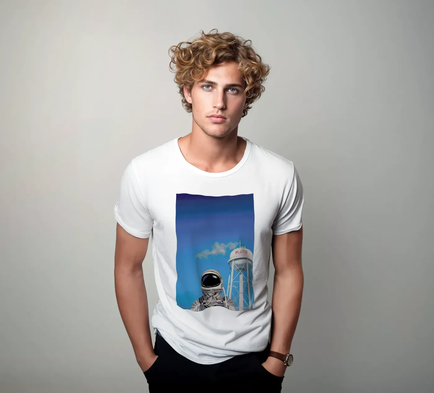 Pluto t-shirt by Scott Listfield