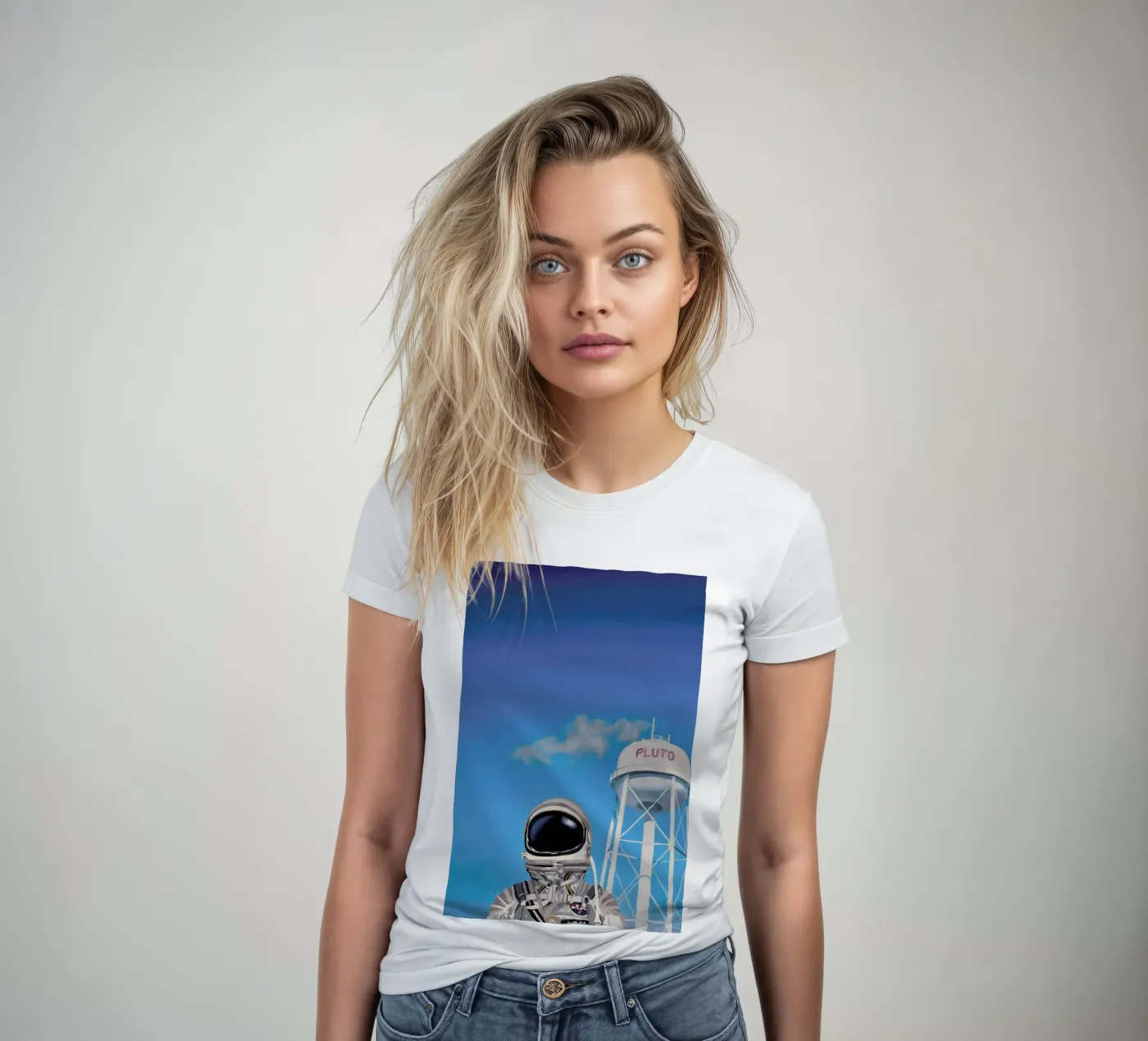 Pluto dames t-shirt getailleerd van Scott Listfield