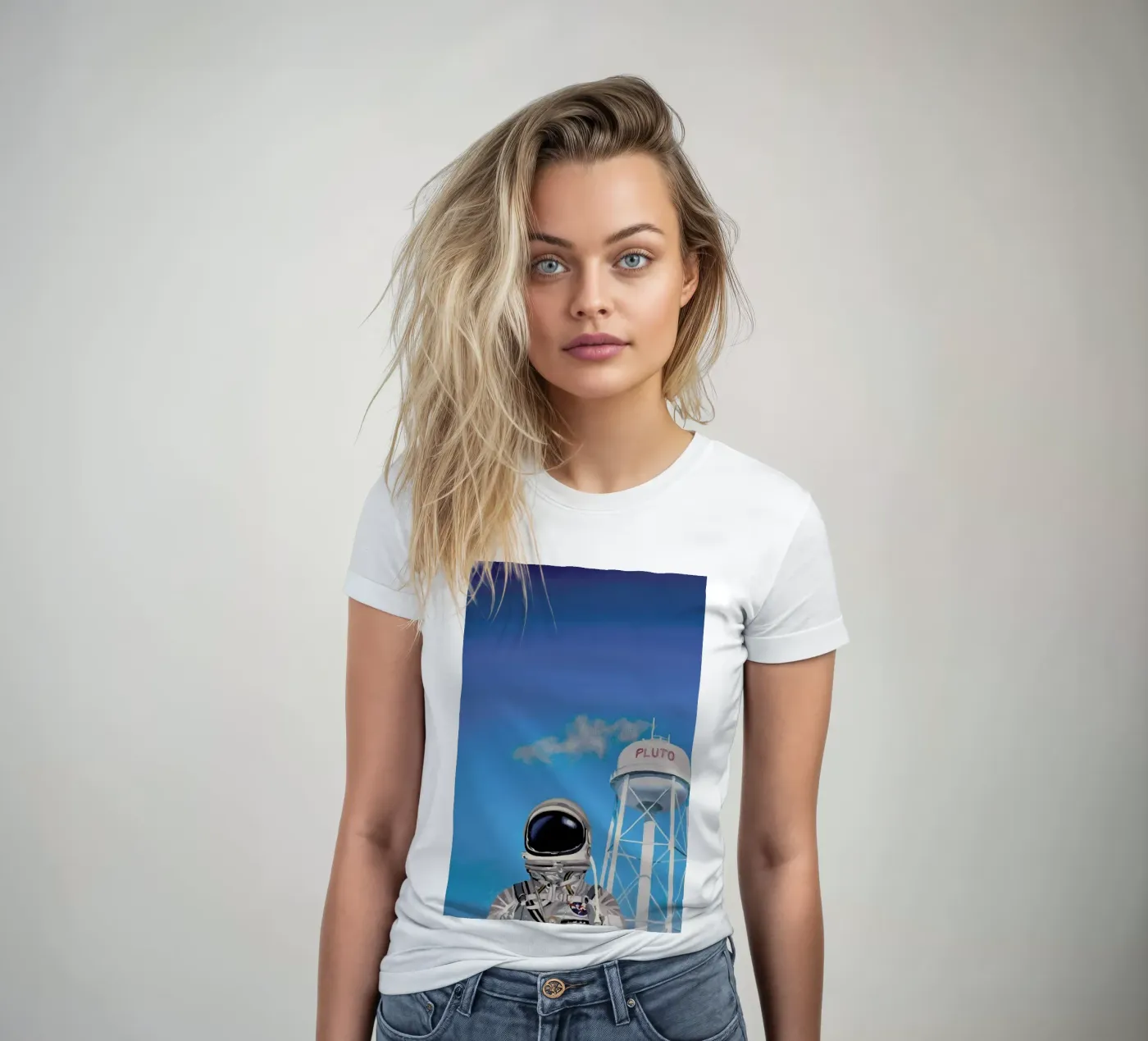 Pluto dames t-shirt getailleerd van Scott Listfield