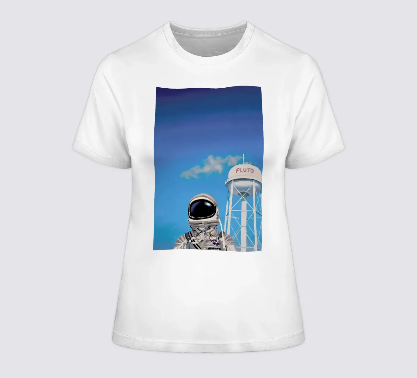 Pluto dames t-shirt getailleerd van Scott Listfield