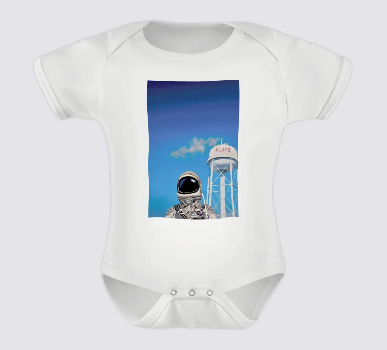 Pluto body neonato maniche corte da Scott Listfield