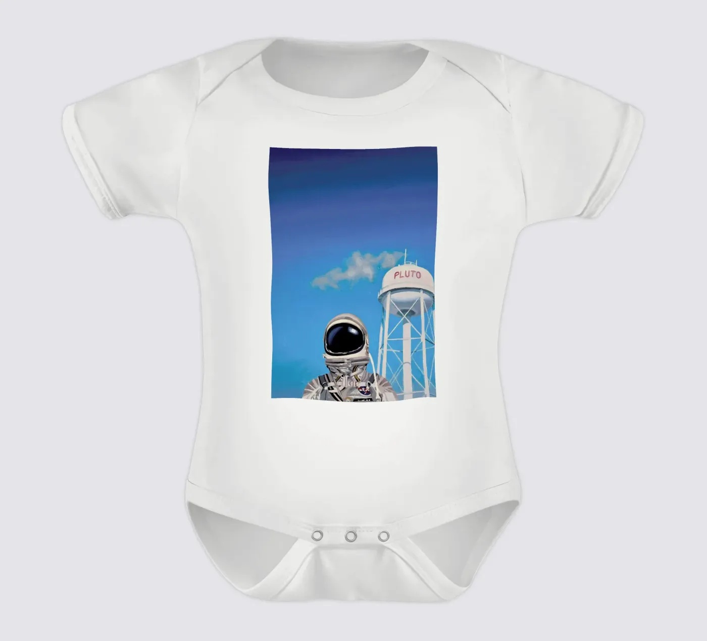 Pluto Kurzarm Babybody von Scott Listfield