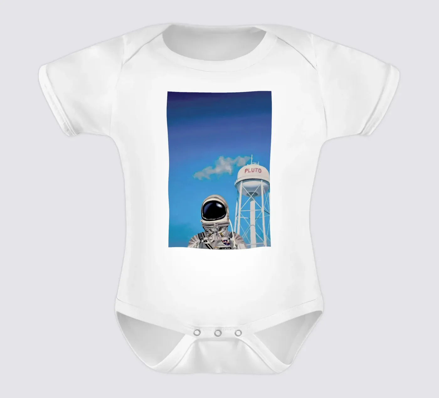 Pluto Kurzarm Babybody von Scott Listfield