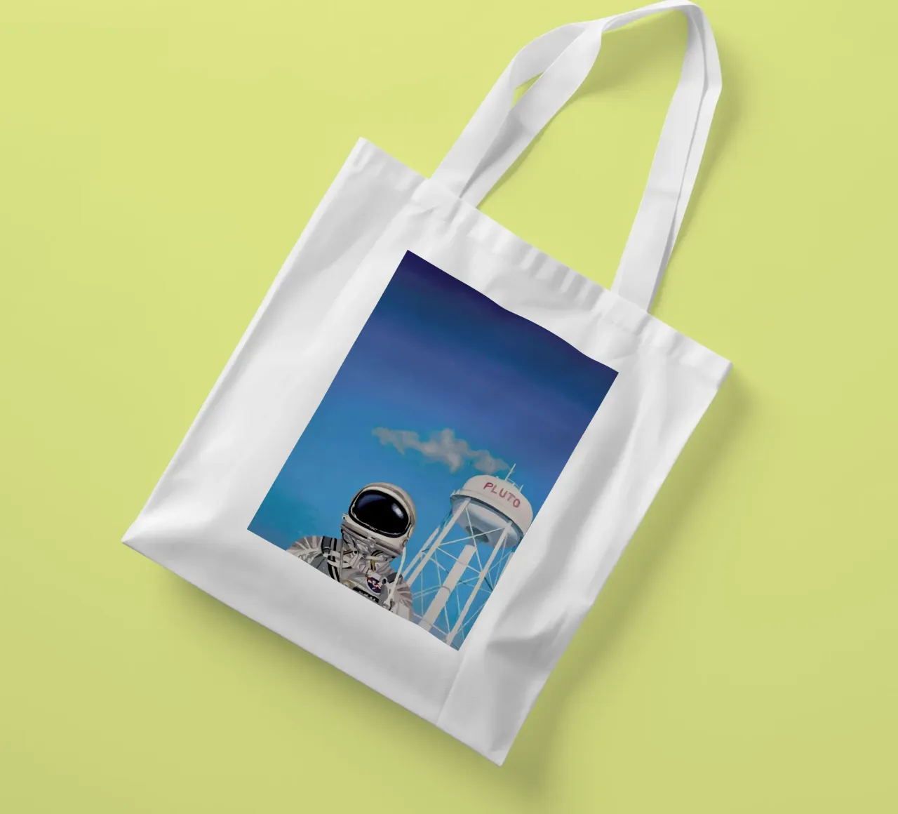 Pluto borsa in juta da Scott Listfield