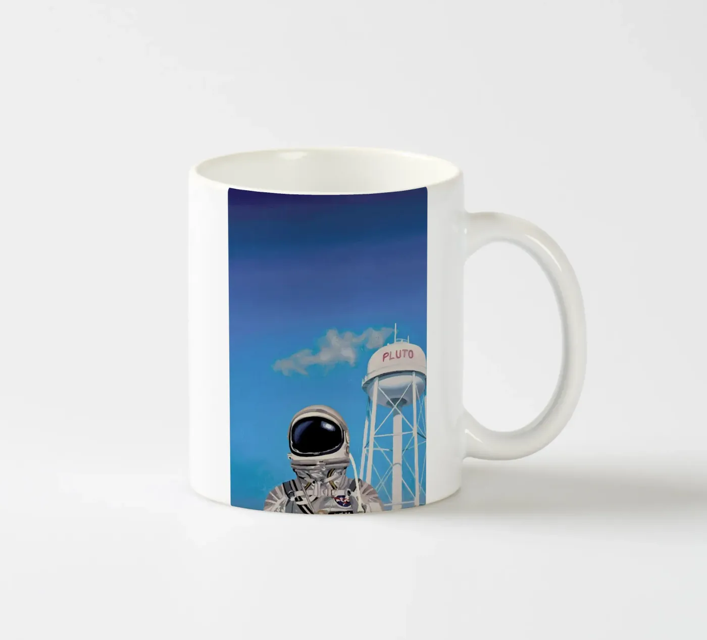 Pluto ceramic mug by Scott Listfield