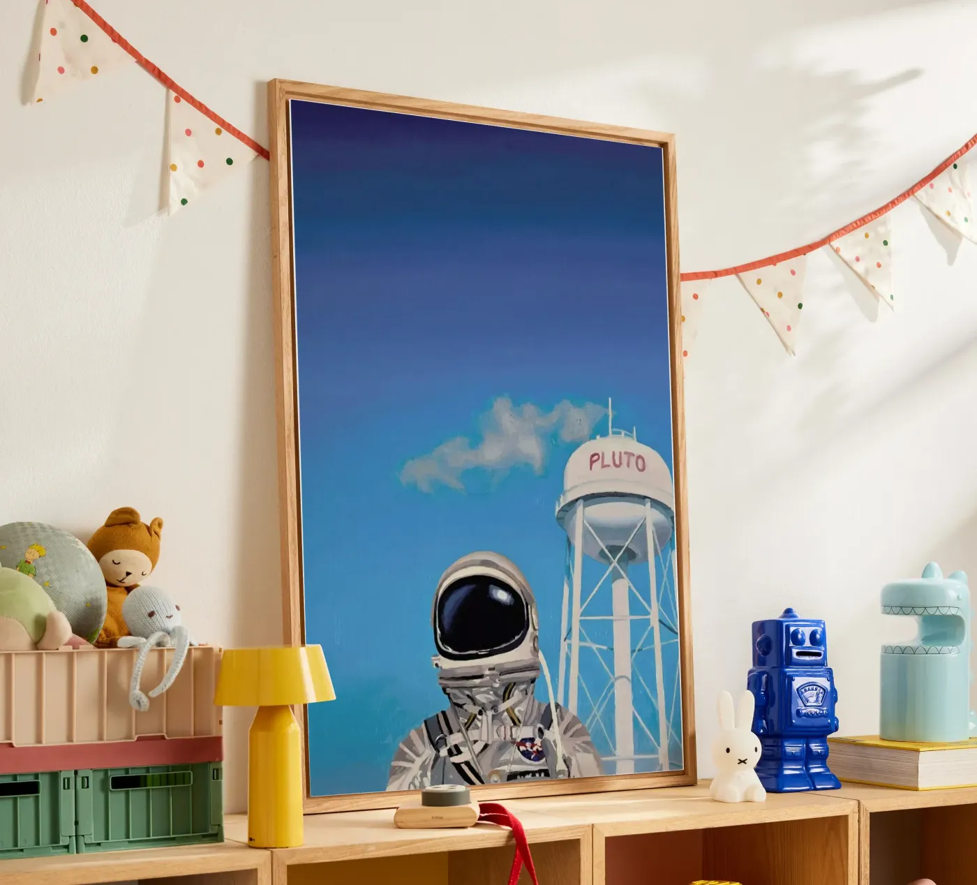 Pluto acryl van Scott Listfield