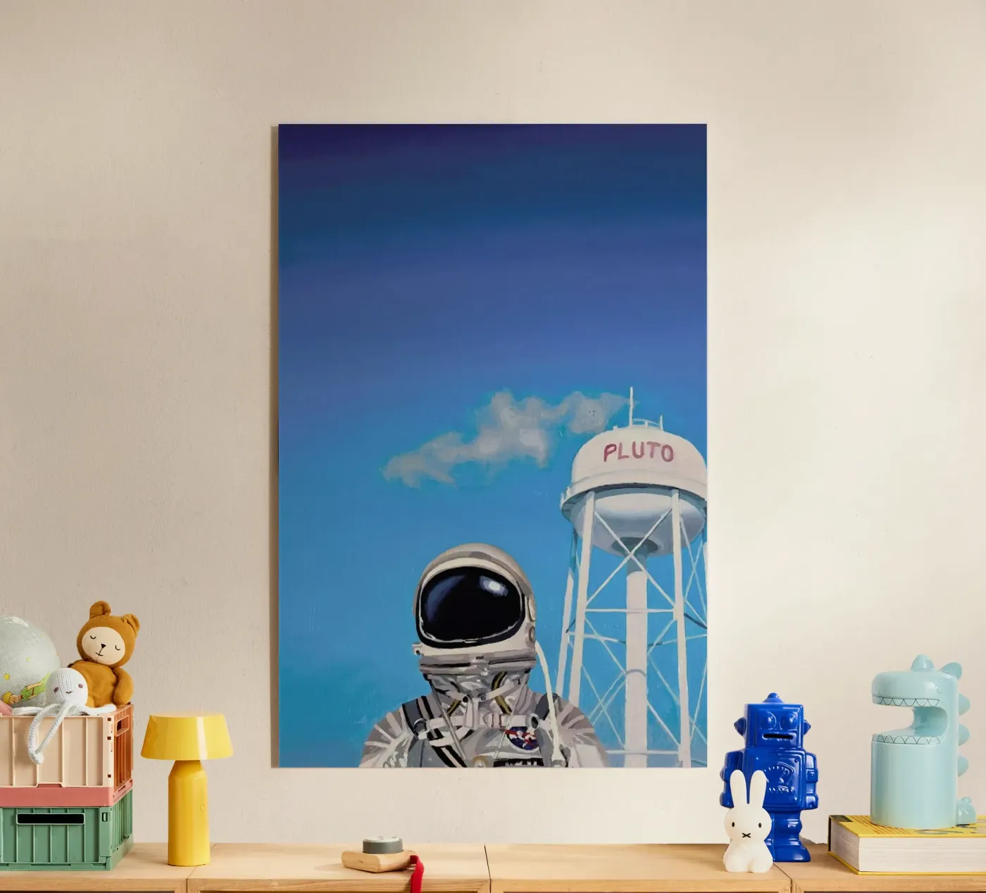 Pluto acryl van Scott Listfield