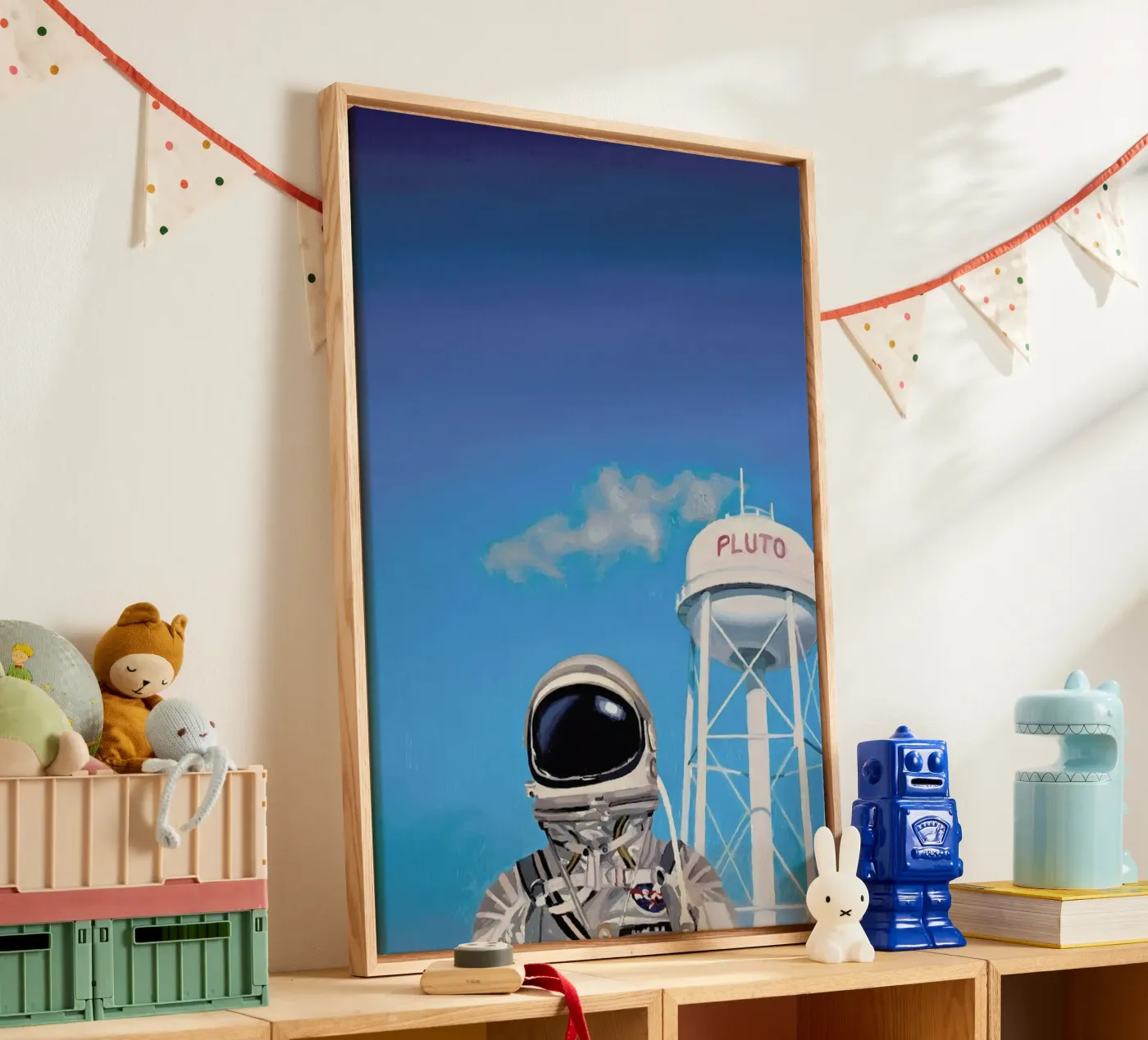 Pluto canvas van Scott Listfield