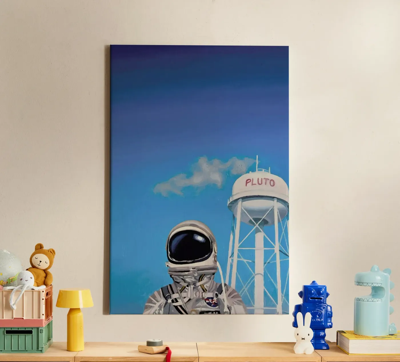 Pluto canvas van Scott Listfield