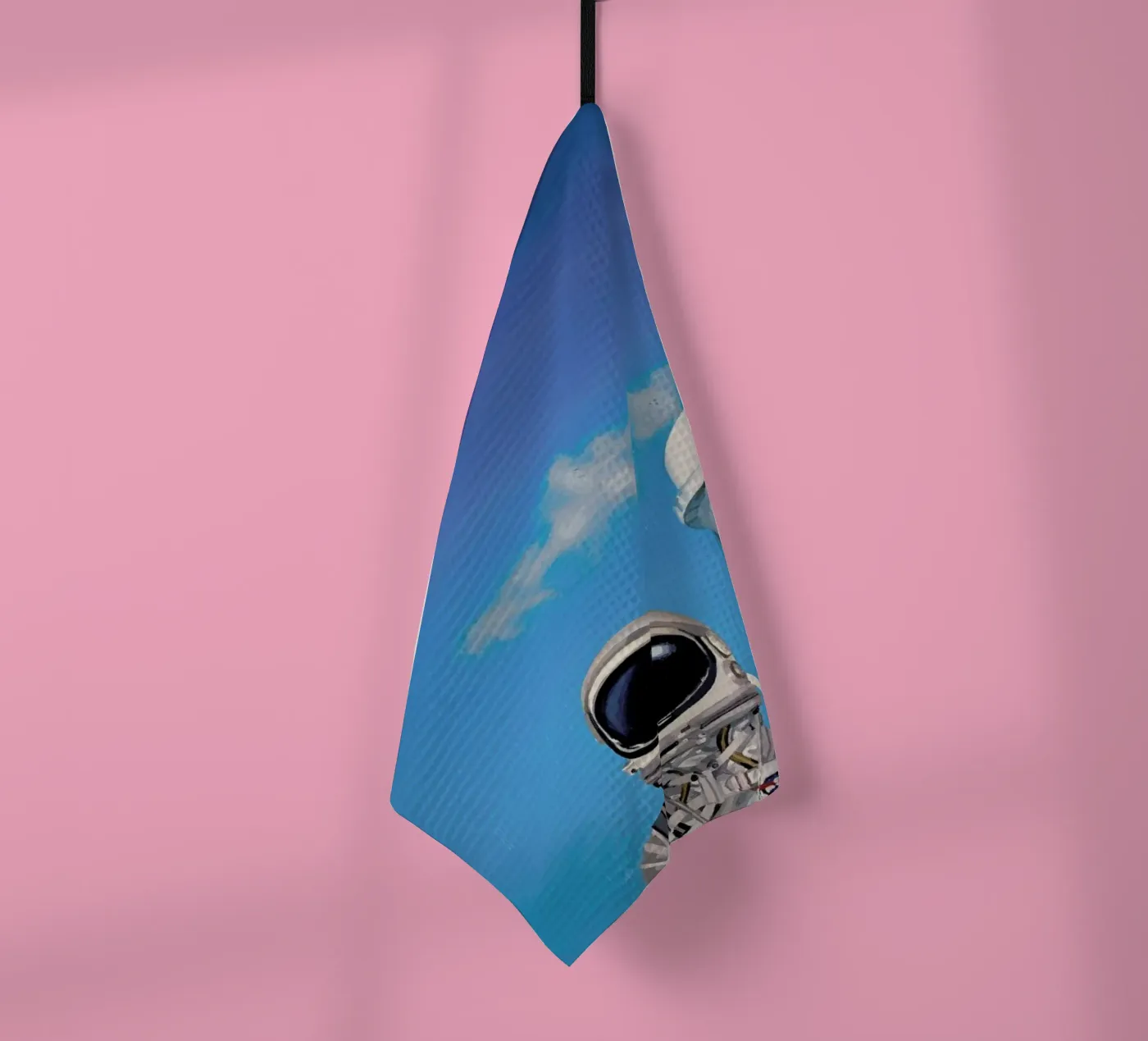 Pluto tea towel by Scott Listfield