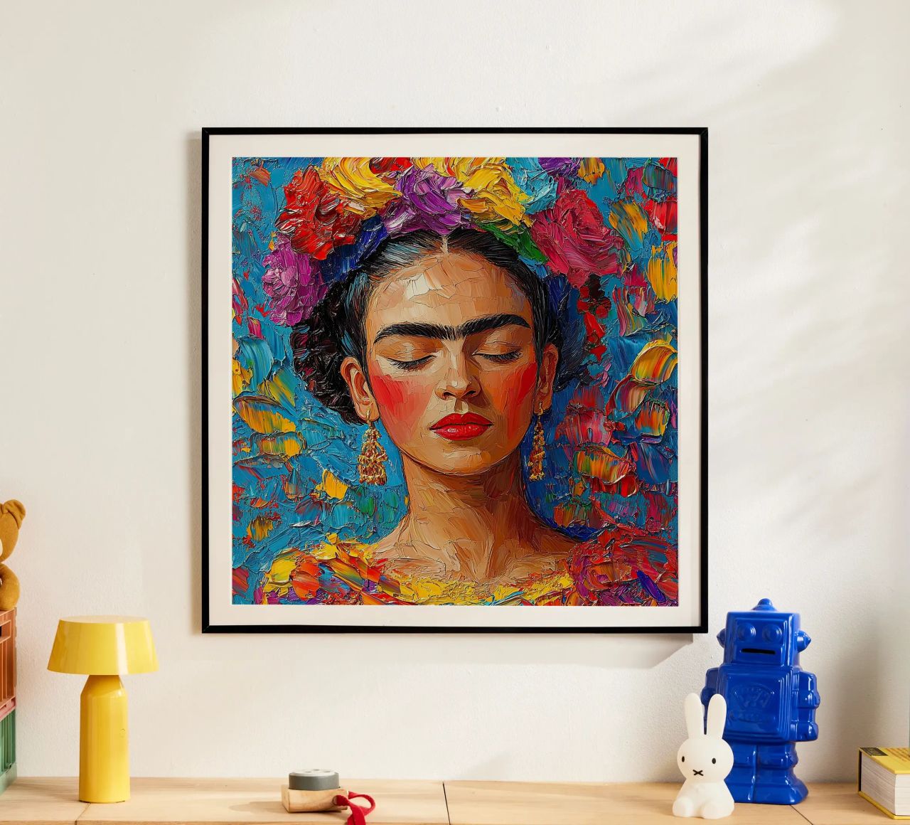 Frida Kahlo - Toujours regarder vers l'avant poster de Fantasias Florales