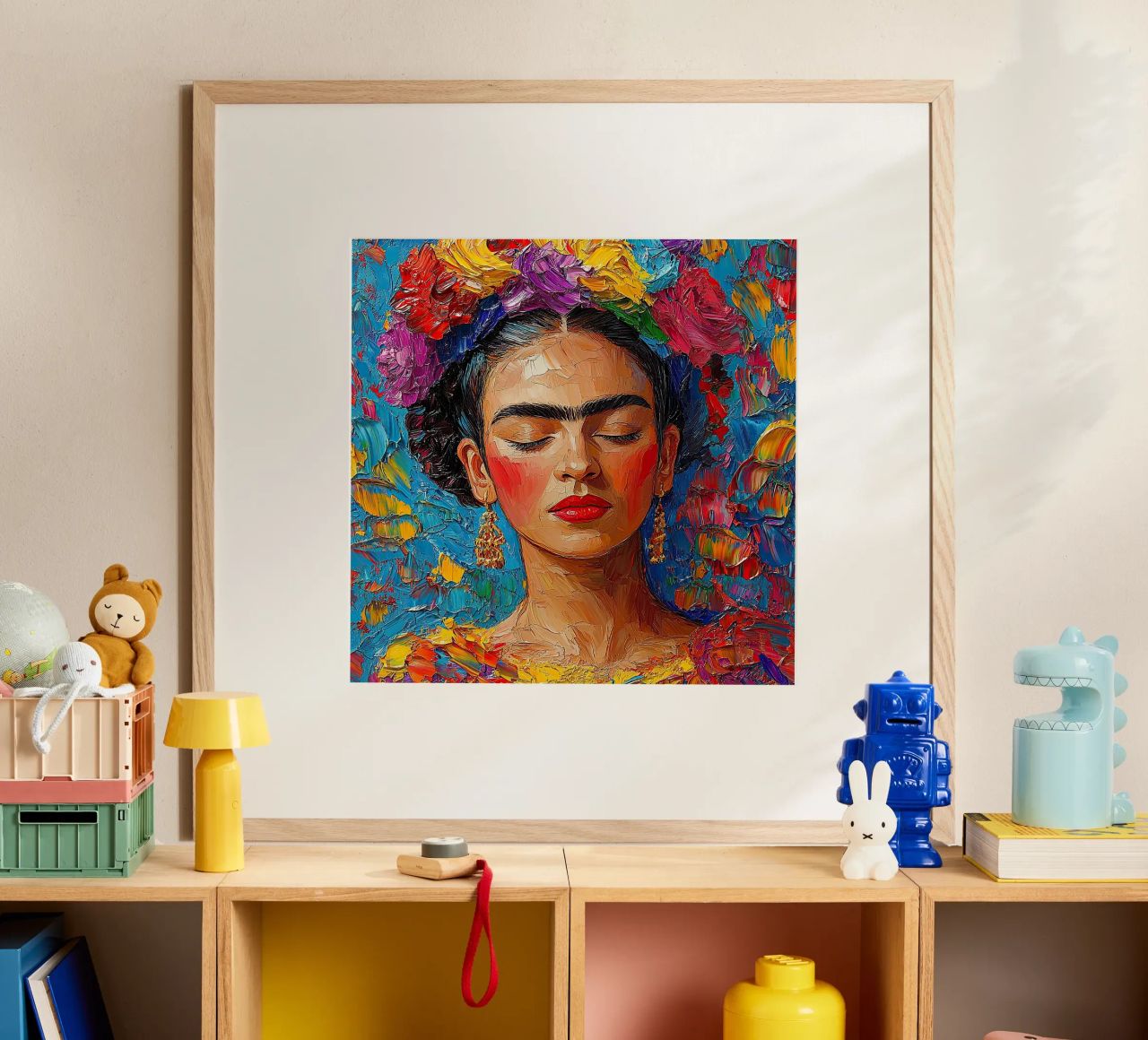 Frida Kahlo - Toujours regarder vers l'avant poster de Fantasias Florales