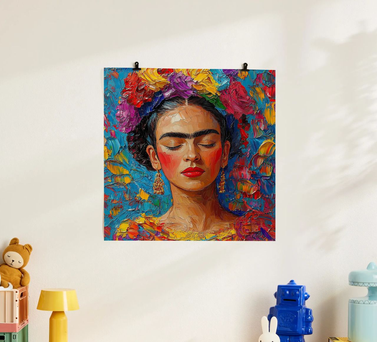 Frida Kahlo - Toujours regarder vers l'avant poster de Fantasias Florales