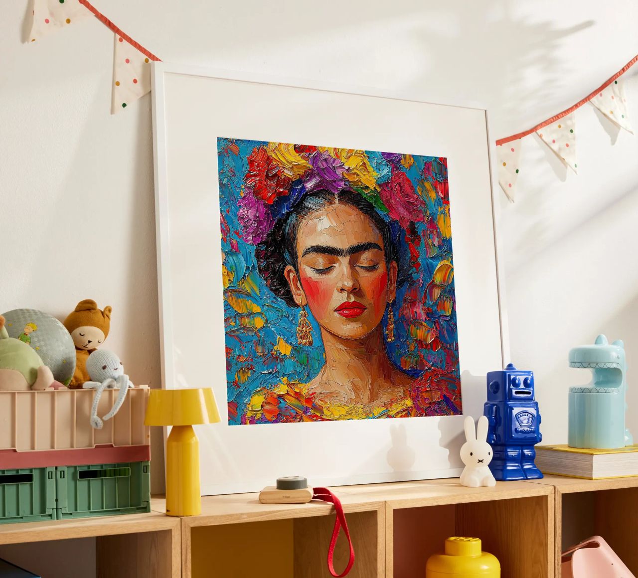 Frida Kahlo - Toujours regarder vers l'avant poster de Fantasias Florales