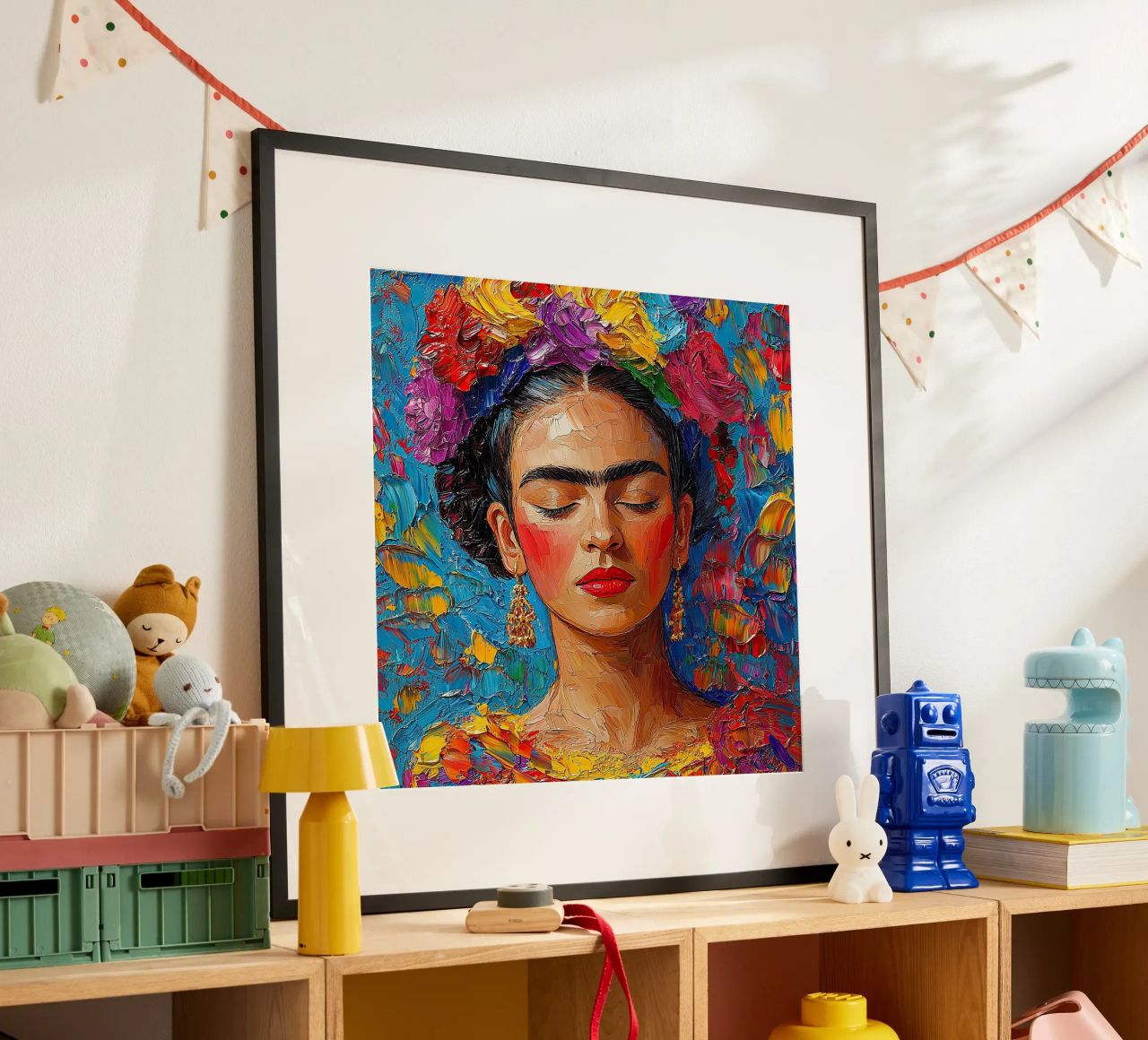 Frida Kahlo - Toujours regarder vers l'avant poster de Fantasias Florales