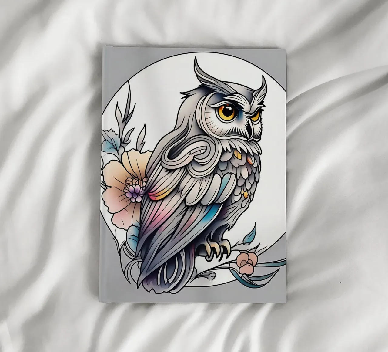 Owl_style_B_1 notebook by Tierisch bunt by LK