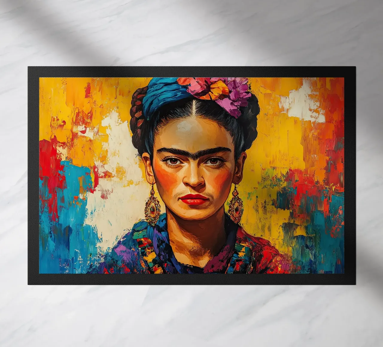 Frida Kahlo - Non perdetevi d'animo zerbino da Fantasias Florales