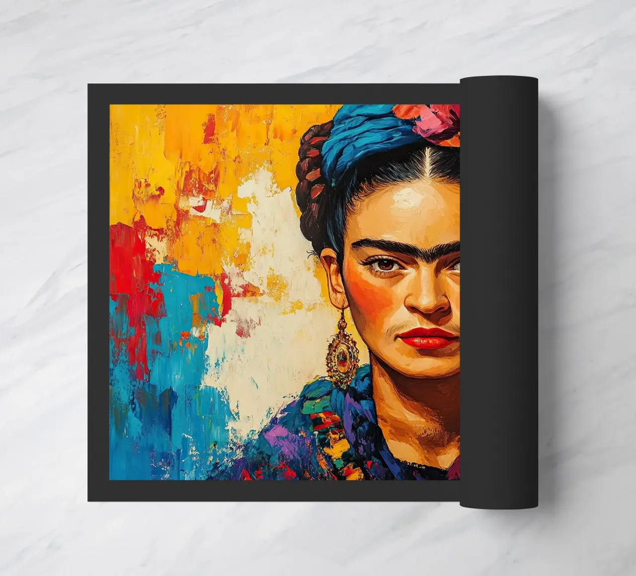 Frida Kahlo - Non perdetevi d'animo zerbino da Fantasias Florales