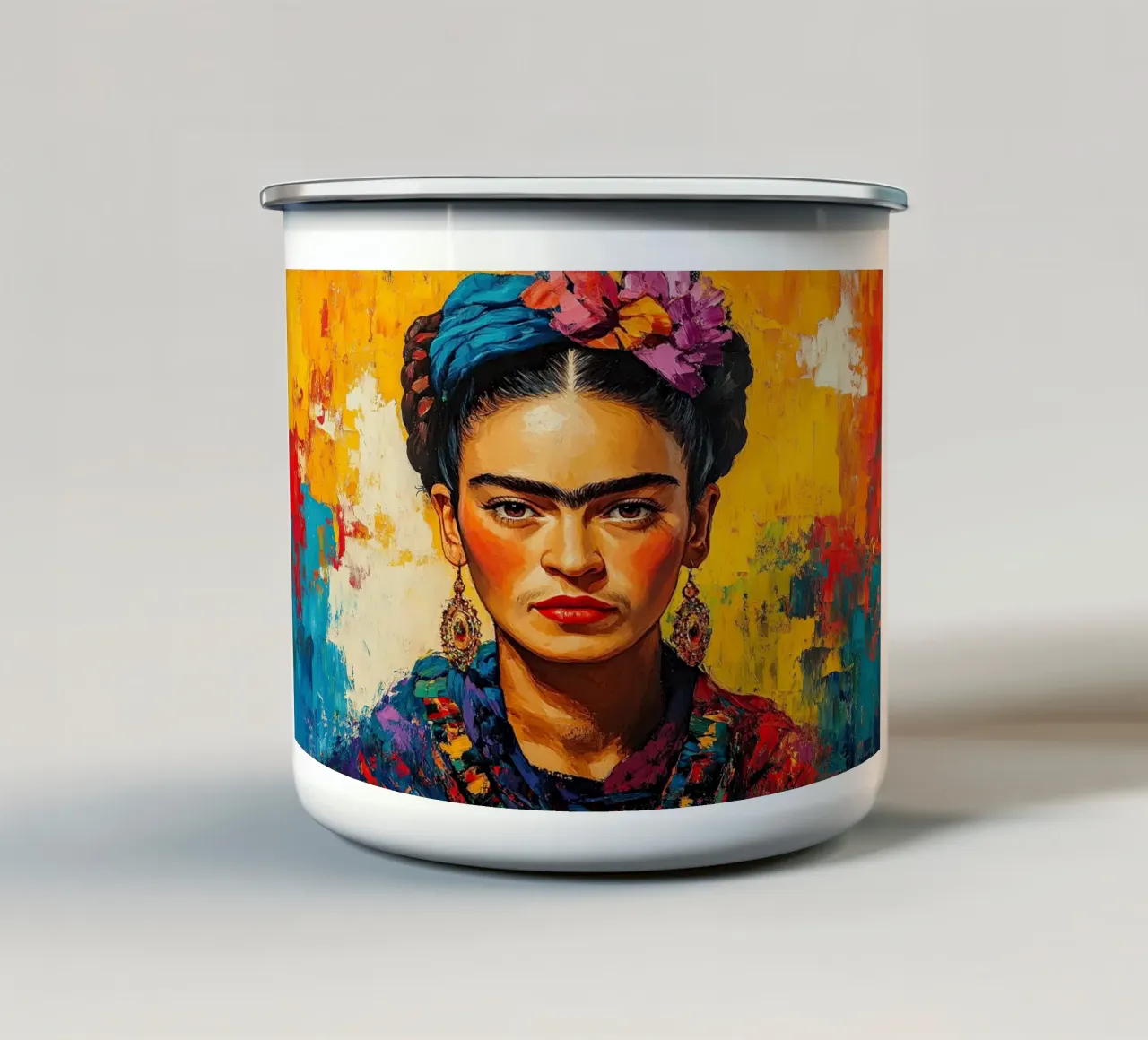 Frida Kahlo - Non perdetevi d'animo tazza in smalto da Fantasias Florales