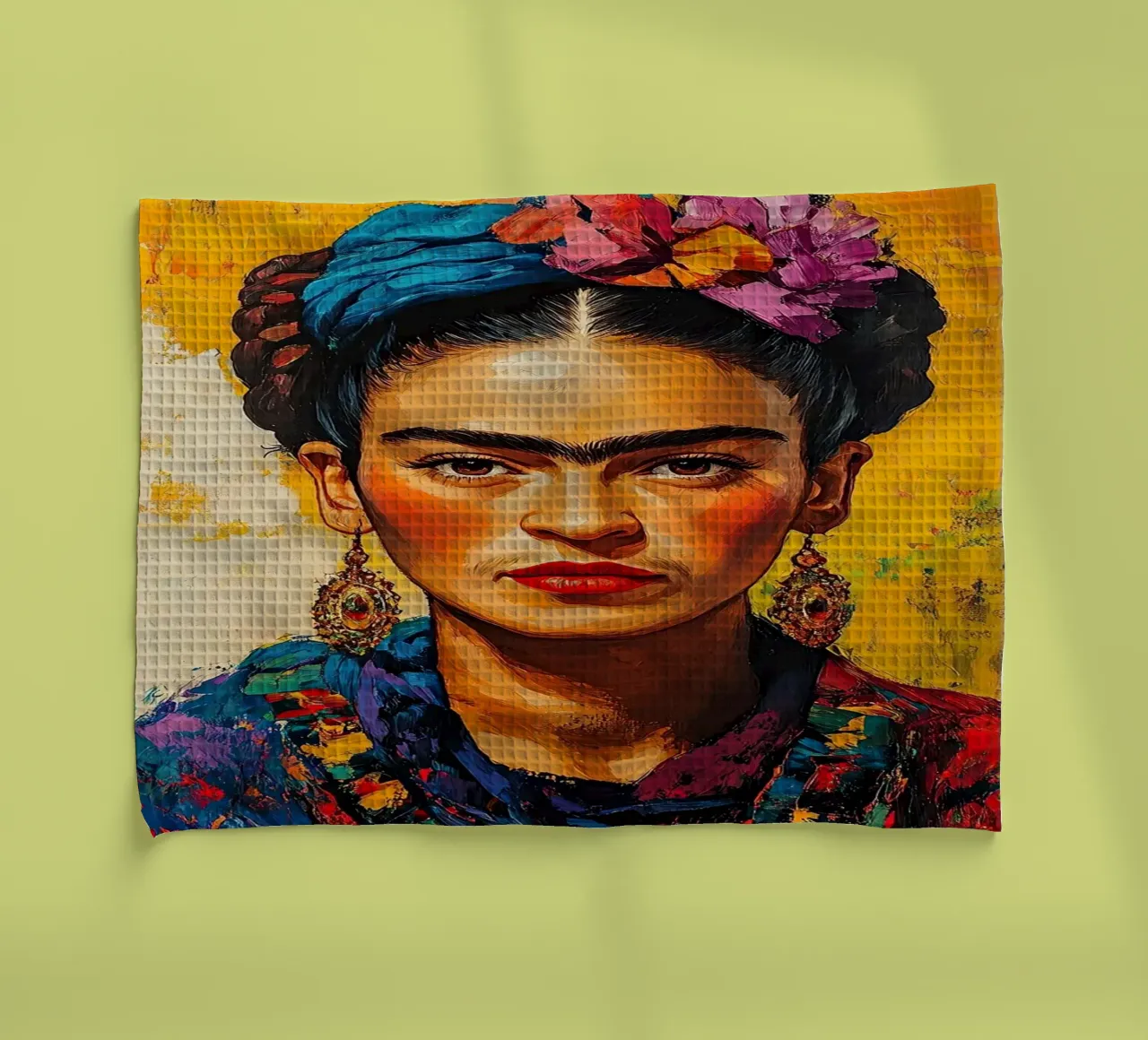 Frida Kahlo - Non perdetevi d'animo canovaccio da cucina da Fantasias Florales