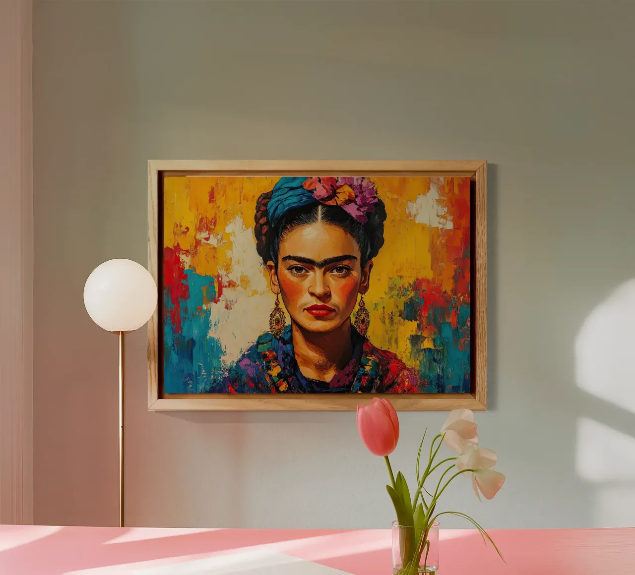 Frida Kahlo - Non perdetevi d'animo alluminio dibond da Fantasias Florales