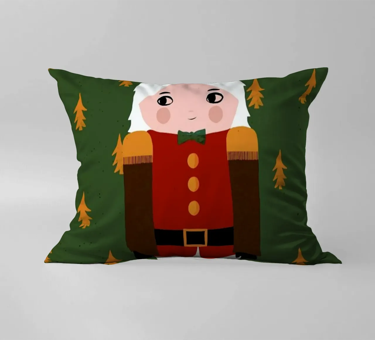 Nutcracker (Boy) decorative cushion by treechild