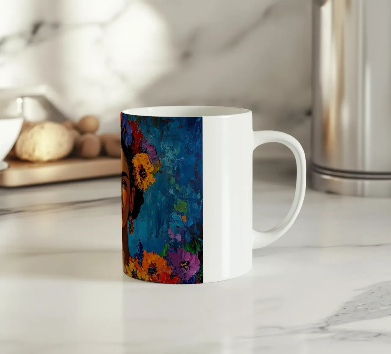 Frida Kahlo - La fede nel bene tazza in ceramica da Fantasias Florales