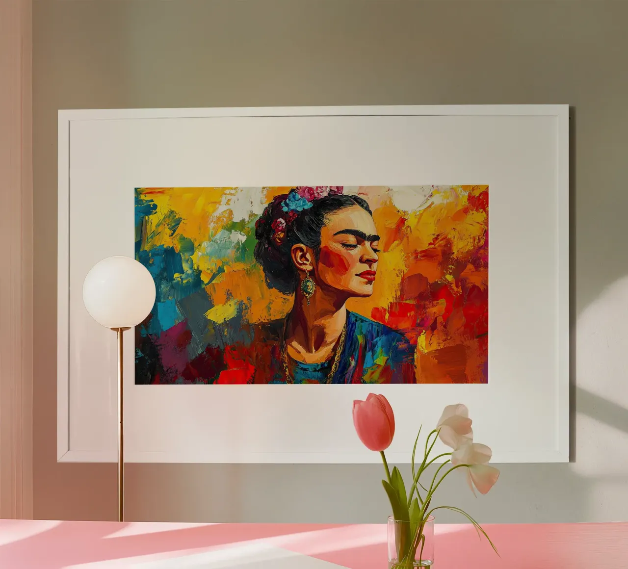 Frida Kahlo - Energia positiva poster da Fantasias Florales