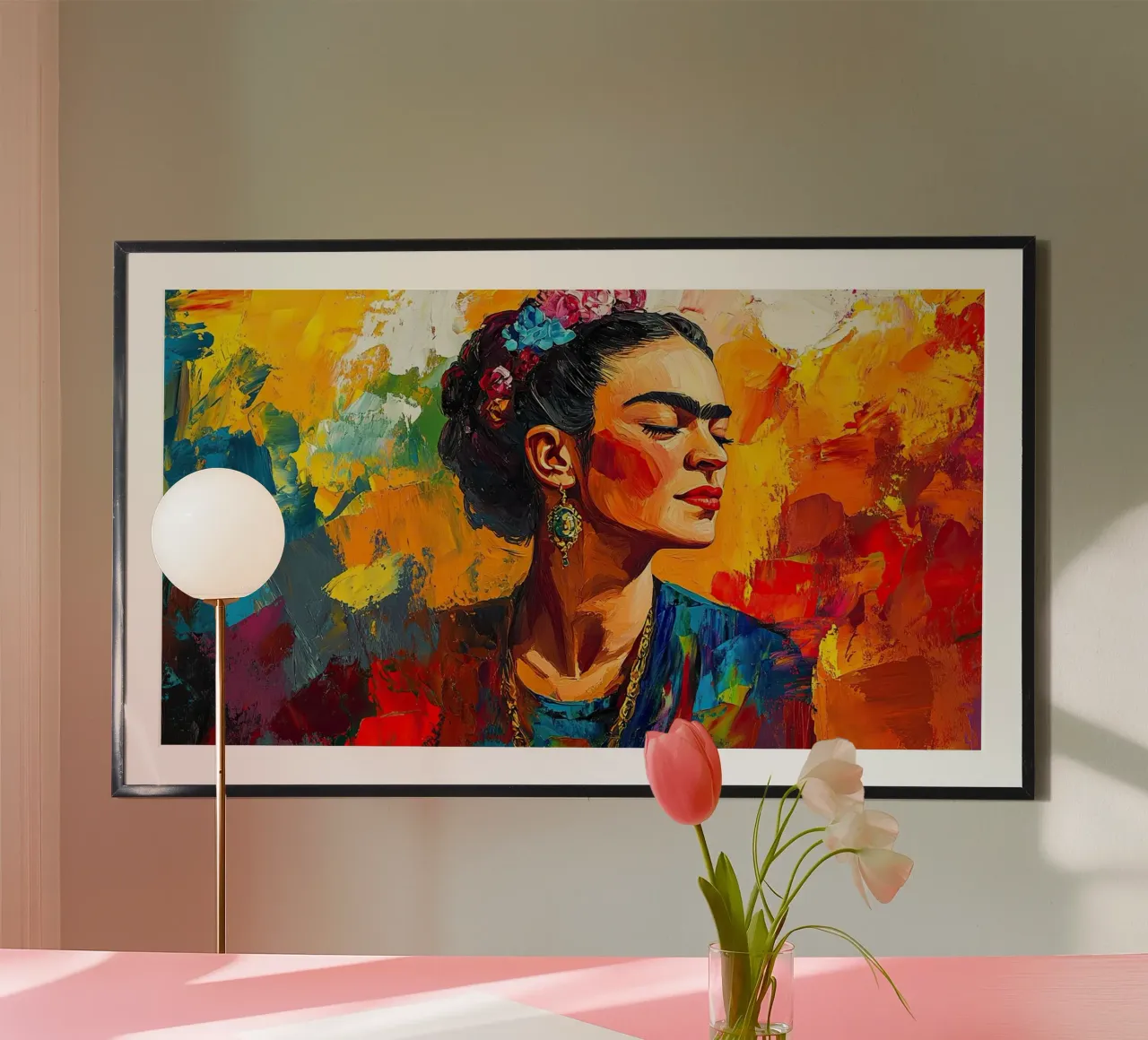 Frida Kahlo - Energia positiva poster da Fantasias Florales