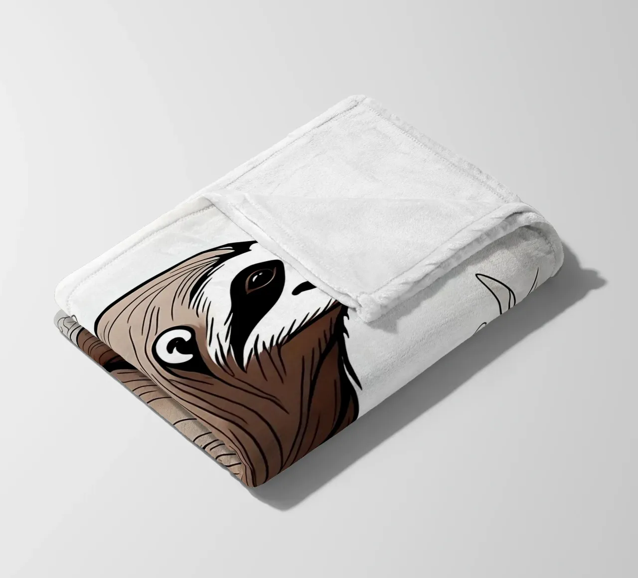 Bradipo_Stile_B_1 coperta in pile da Tierisch bunt by LK
