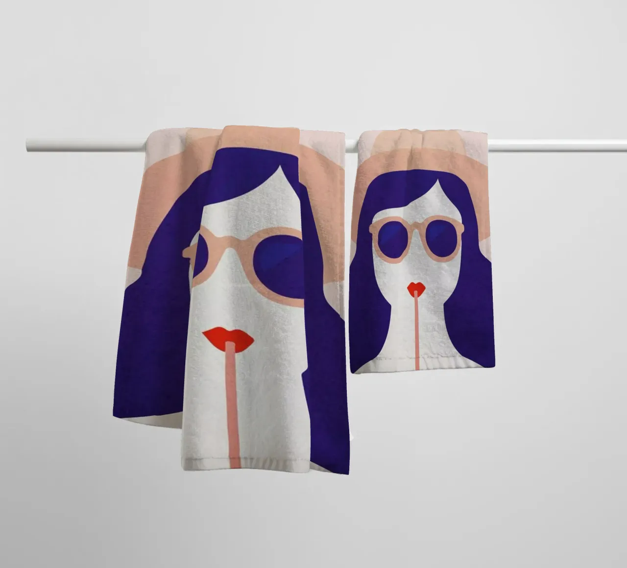 Cannes towel by The Cartography Collection