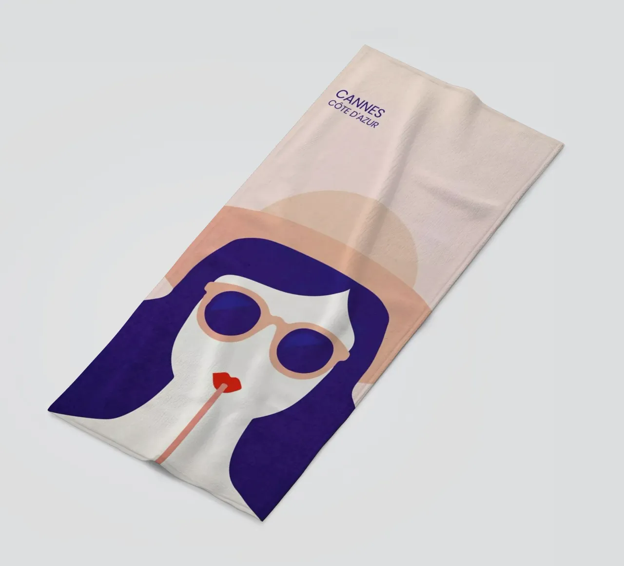 Cannes beach towel by The Cartography Collection