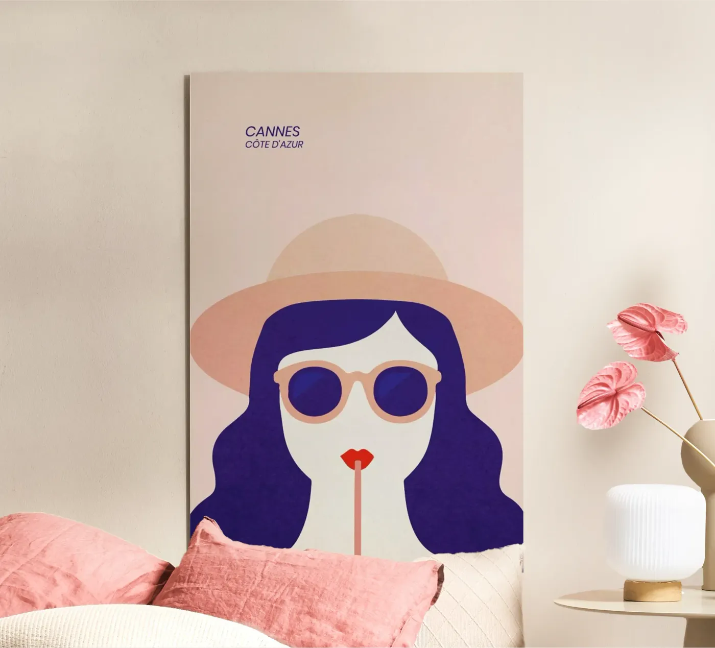 Cannes alluminio dibond da The Cartography Collection