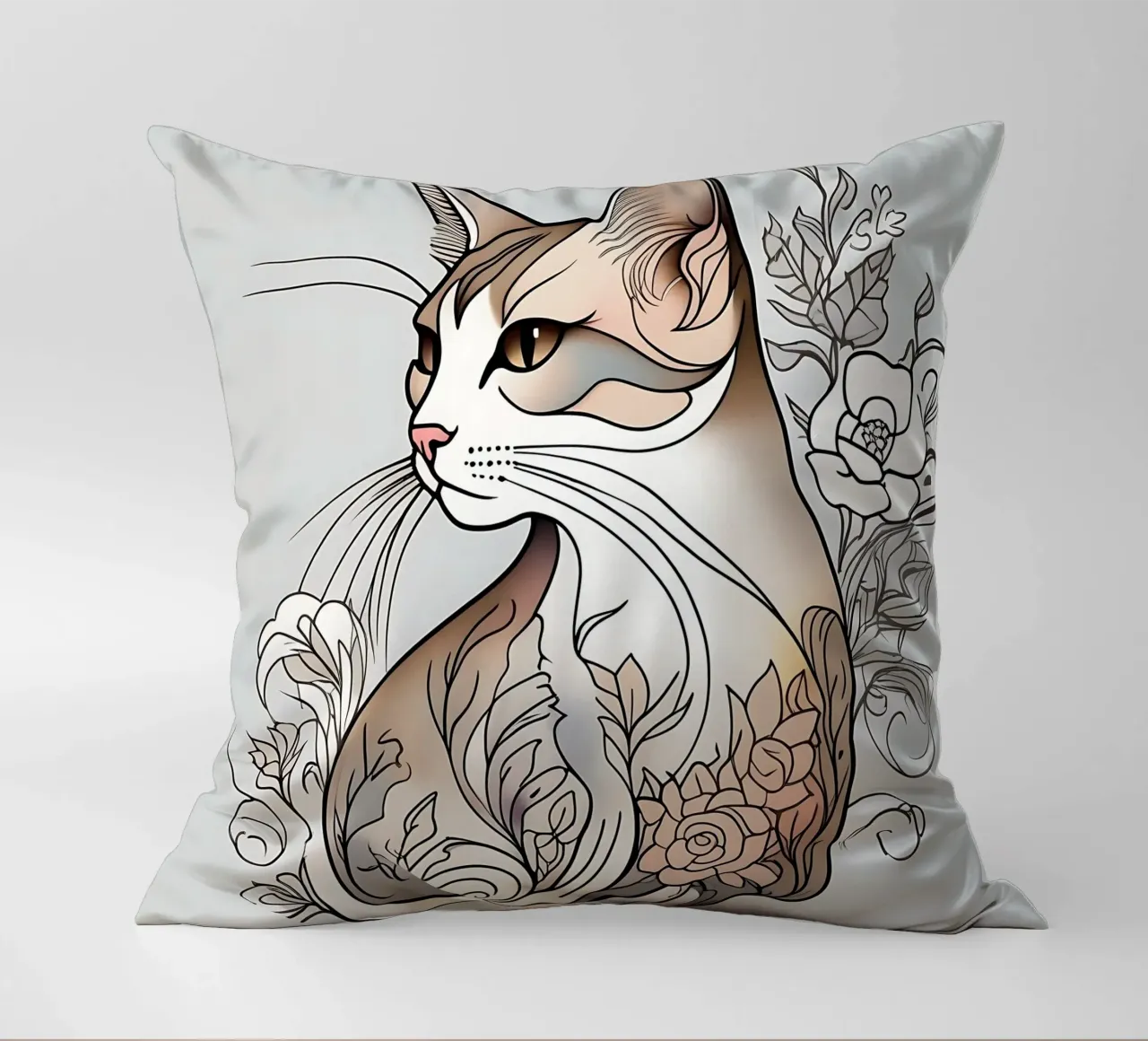 Stile_gatto_B_1 cuscino da Tierisch bunt by LK