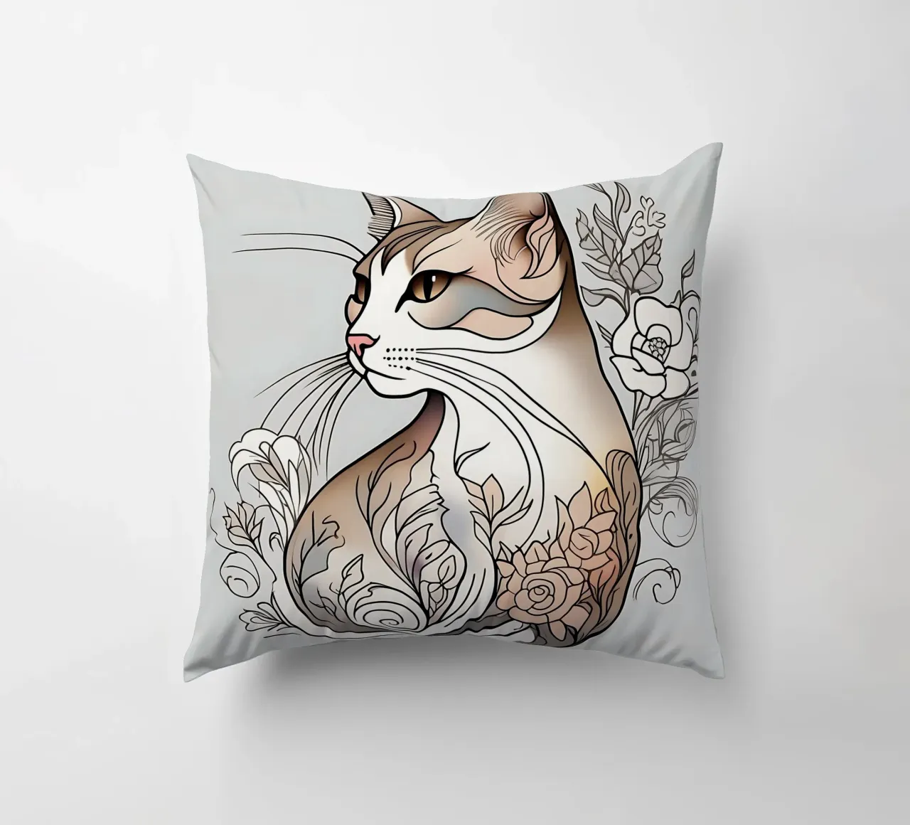 Stile_gatto_B_1 cuscino da Tierisch bunt by LK