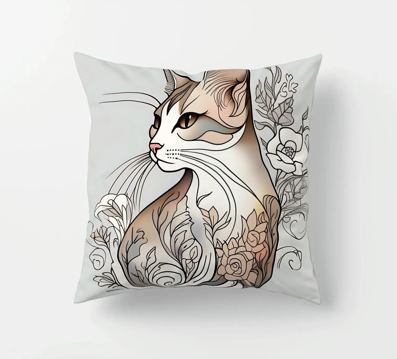 Stile_gatto_B_1 cuscino da Tierisch bunt by LK