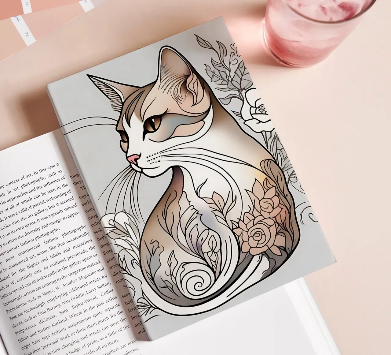 Cat_Style_B_1 notebook by Tierisch bunt by LK
