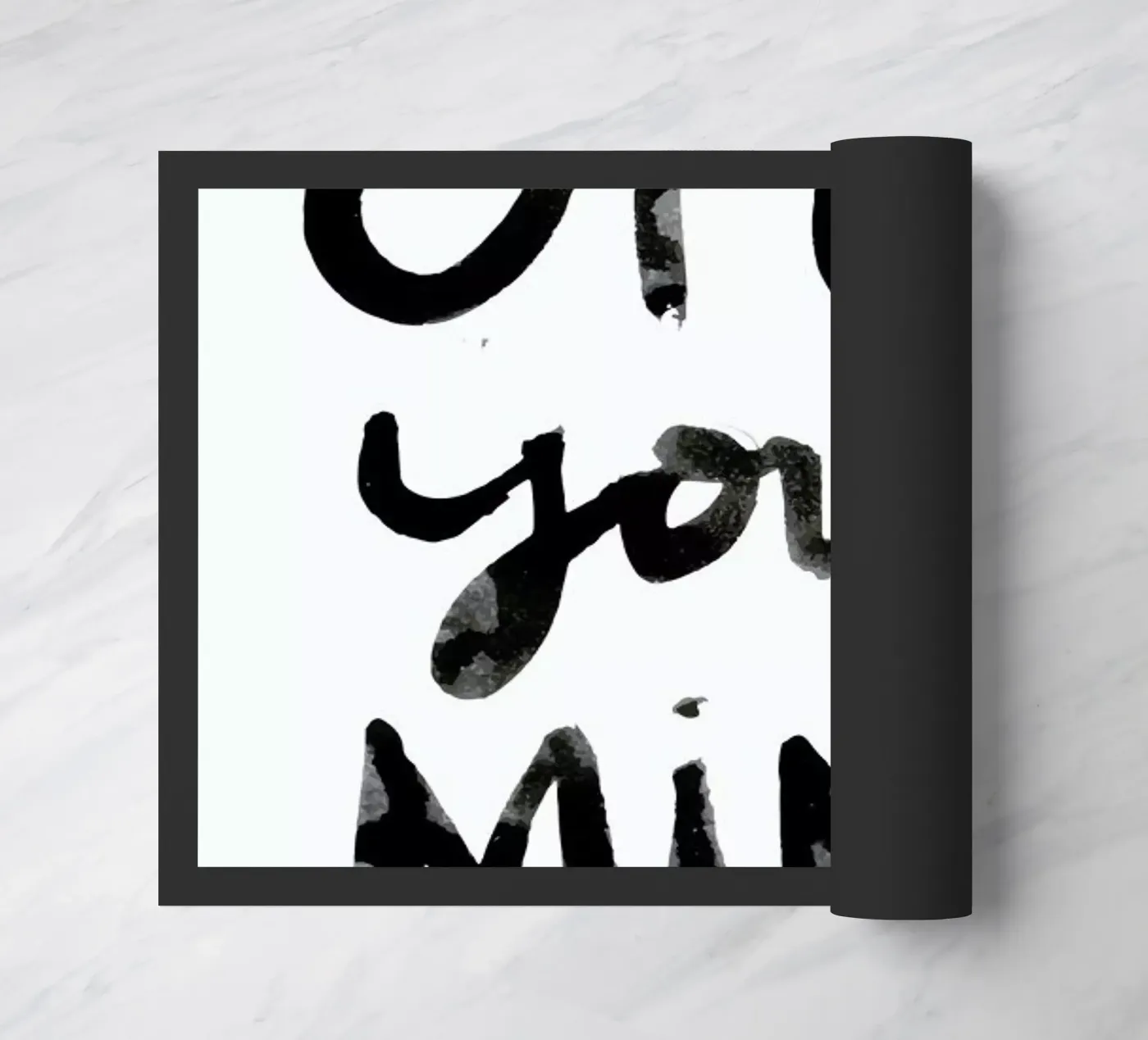 Open Your Mind doormat by Dead Language