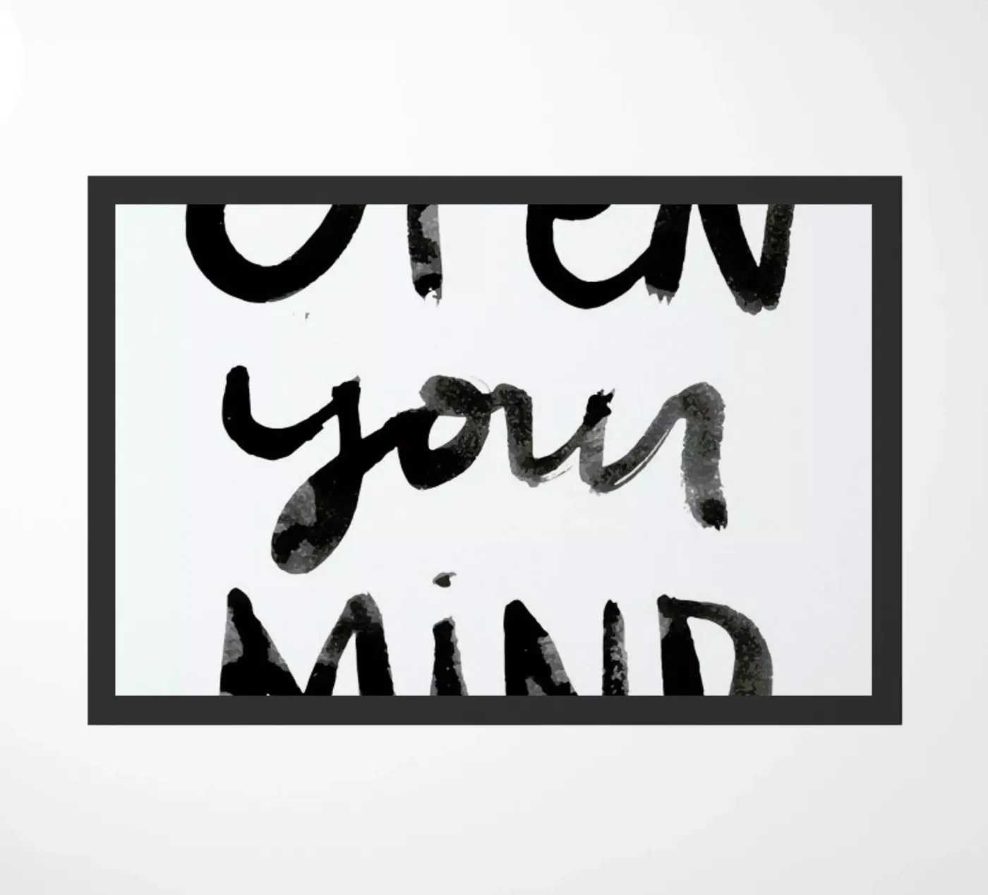 Open Your Mind doormat by Dead Language