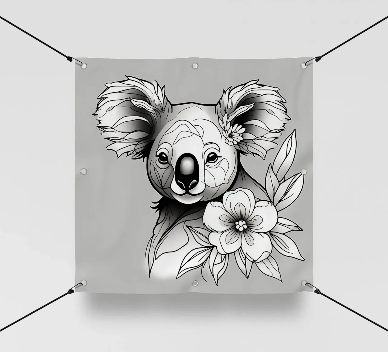 Koala_Style_B_1 telo in pvc da Tierisch bunt by LK