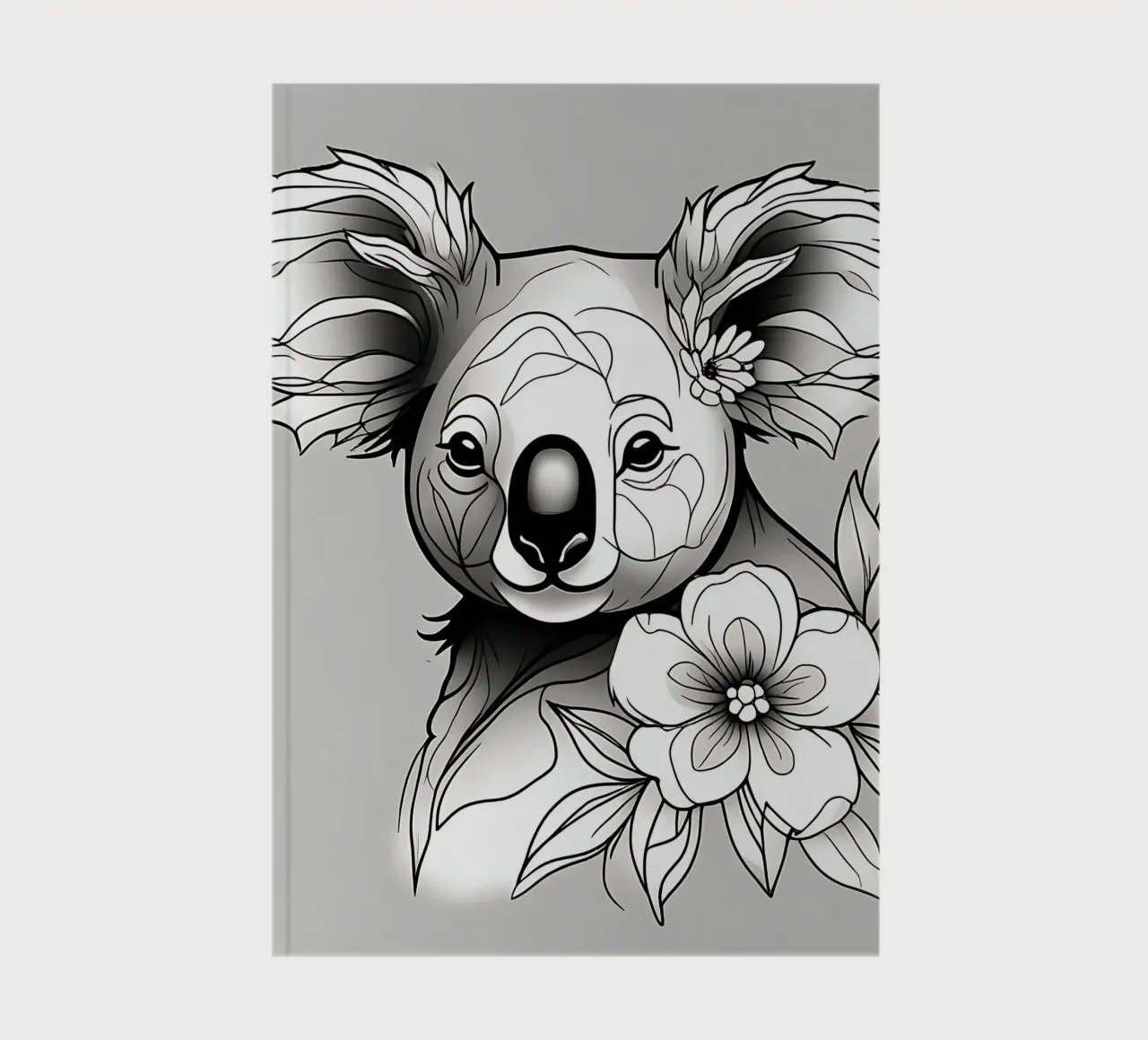 Koala_Style_B_1 notebook by Tierisch bunt by LK