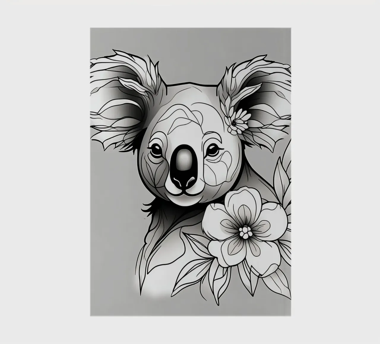Koala_Style_B_1 notebook by Tierisch bunt by LK