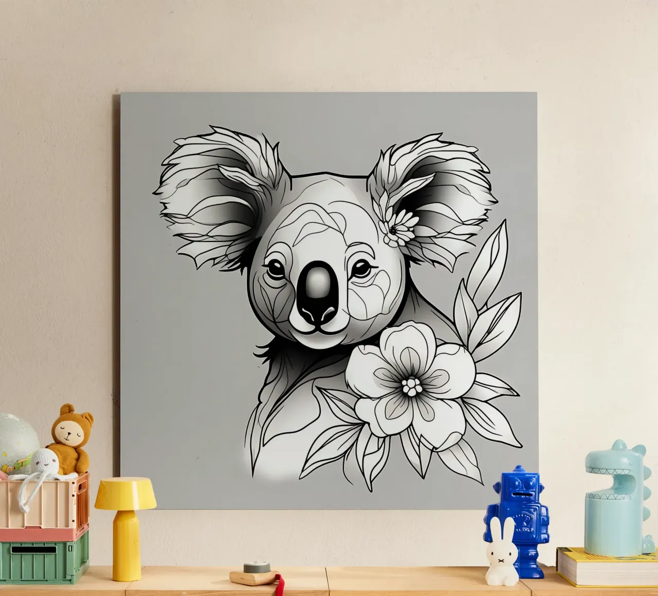 Koala_Style_B_1 alluminio dibond da Tierisch bunt by LK