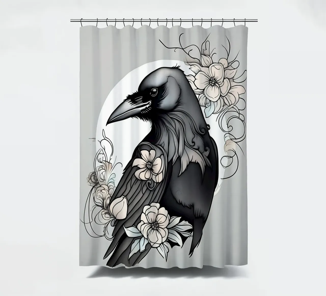 Corvo_Stile_B_1 tenda da doccia da Tierisch bunt by LK