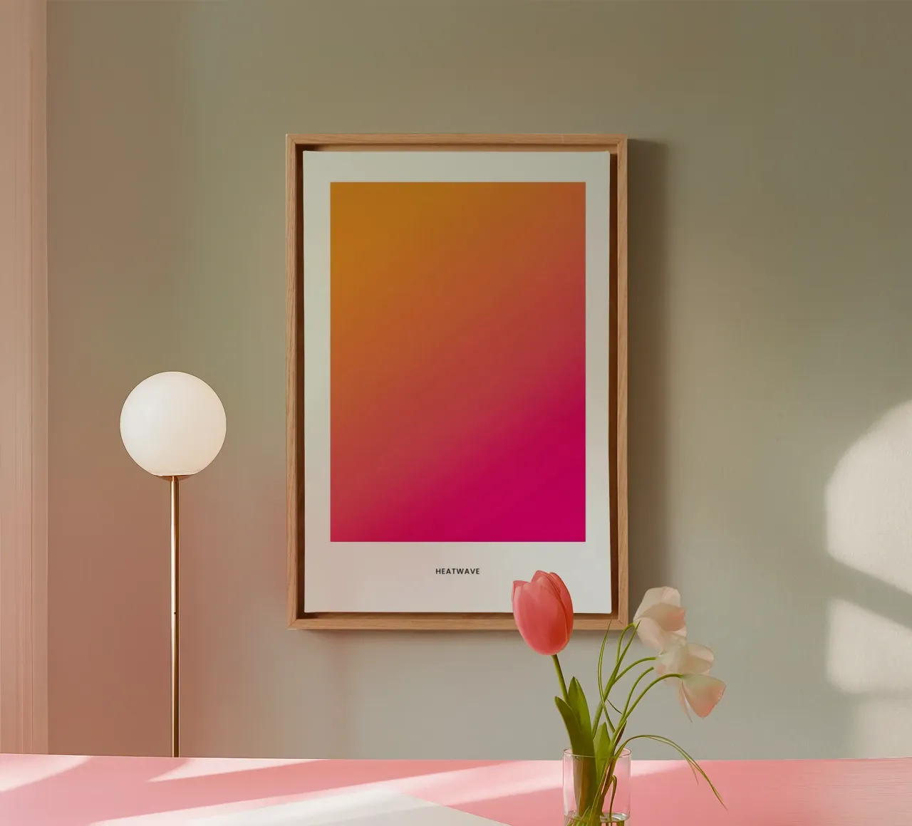 Heatwave #2 tela con Cornice a cassetta da daylight design studio