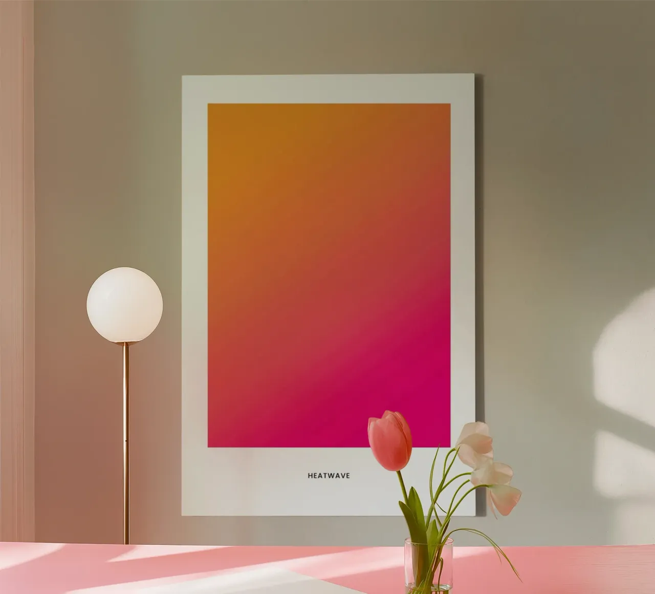 Heatwave #2 tela con Cornice a cassetta da daylight design studio
