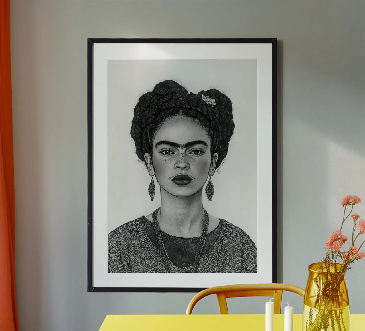 Frida Kahlo - Il cammino della fiducia poster da Fantasias Florales