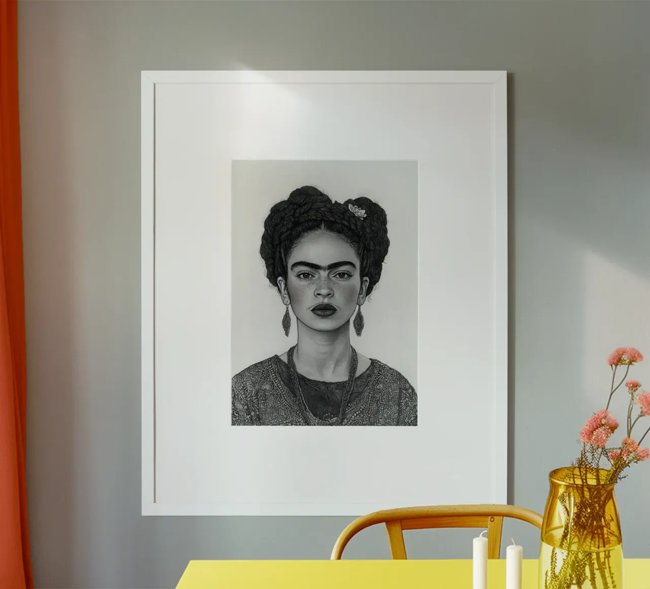 Frida Kahlo - Il cammino della fiducia poster da Fantasias Florales